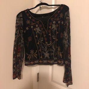 AMERICAN EAGLE CROCHET TOP